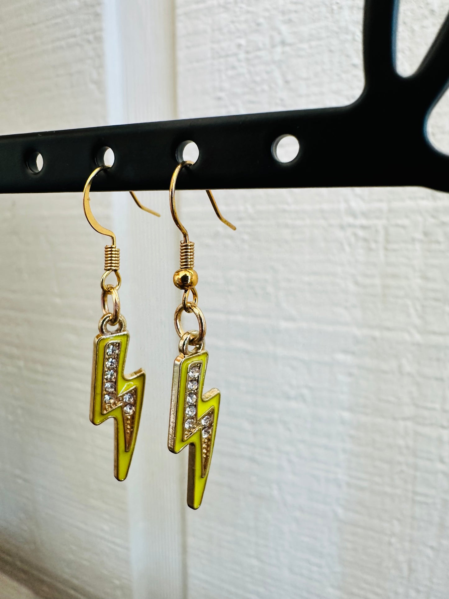 Lightning Earrings - Neon